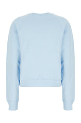Felpa in cotone azzurro -  | Wise