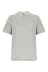T-shirt in cotone grigio melangé -  | Wise