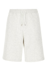 Bermuda in misto cotone grigio melangé -  | Wise