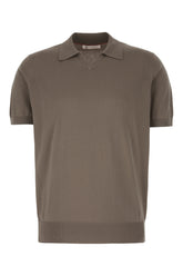 Polo in cotone tortora -  | Wise