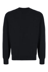 Maglione in misto seta blu notte -  | Wise