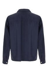 Giubbino in misto seta blu notte -  | Wise