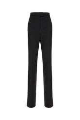 Pantalone in seta stretch nera -  | Wise