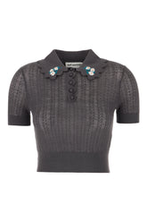 Polo in lana grigia -  | Wise