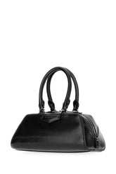 Black leather mini Antigona East-West handbag -  | Wise