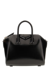Black leather mini Antigona handbag -  | Wise
