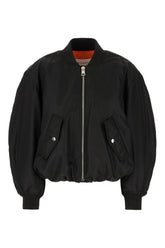 Bomber imbottito in poliestere nero -  | Wise
