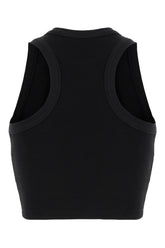 Top in cotone stretch nero -  | Wise