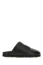 Mules in nappa nera -  | Wise