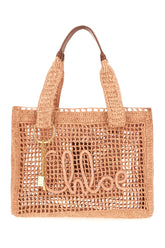 Borsa shopping Summer Banana in rafia rosa -  | Wise
