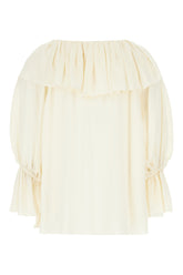 Blusa in seta avorio -  | Wise