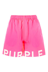 Bermuda mare in poliestere fucsia fluo -  | Wise