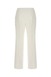 Pantalone in jaquard bianco -  | Wise