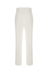 Pantalone in misto viscosa bianca -  | Wise