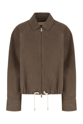 Chocolate suede jacket -  | Wise