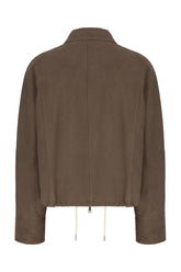 Chocolate suede jacket -  | Wise