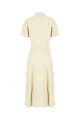 Beige viscose blend shirt dress -  | Wise
