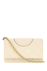 Clutch Fleming in pelle avorio -  | Wise