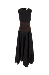 Abito in cotone stretch nero -  | Wise