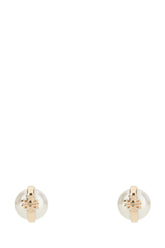 Ivory metal and pearl earrings -  | Wise