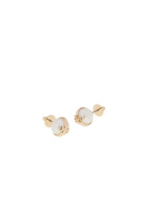 Ivory metal and pearl earrings -  | Wise