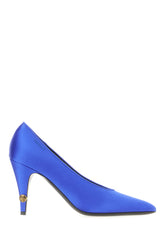 Scarpe con tacco in raso blu elettrico -  | Wise