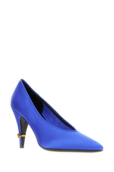 Scarpe con tacco in raso blu elettrico -  | Wise