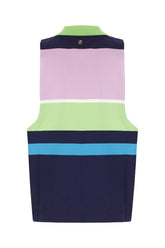 Polo smanicata in cotone ricamato -  | Wise