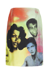 Gonna in seta stampata -  | Wise