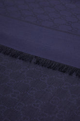 Sciarpa in misto seta blu notte -  | Wise