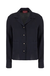 Blusa in misto viscosa blu notte -  | Wise