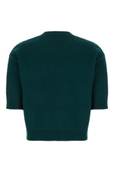 Maglione in lana verde bottiglia -  | Wise