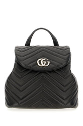 Zaino GG Marmont mini in pelle nera -  | Wise