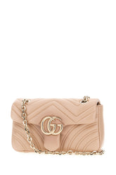 Pink nappa leather small GG Marmont shoulder bag -  | Wise