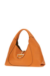 Borsa a spalla Softbit grande in pelle arancione -  | Wise