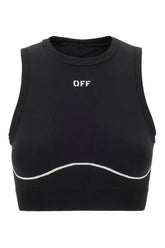 Black stretch nylon top -  | Wise