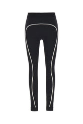 Black stretch nylon leggings -  | Wise