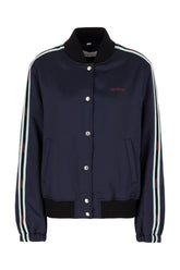 Bomber imbottito in misto acetato blu notte -  | Wise