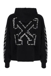 Felpa in cotone stretch nero -  | Wise