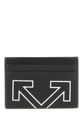 Black leather card holder -  | Wise