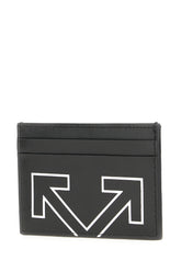 Black leather card holder -  | Wise