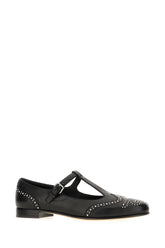 Ballerine T-bar strap  in pelle nera -  | Wise