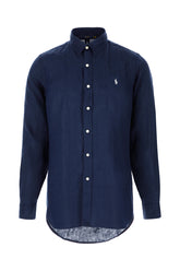 Camicia in lino blu notte -  | Wise