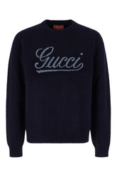 Maglione in lana blu -  | Wise