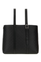 Borsa a mano Emblem grande in pelle nera -  | Wise