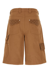 Brown cotton bermuda shorts -  | Wise