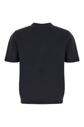 Maglione in seta e cotone blu notte -  | Wise