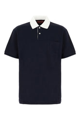 Polo in cotone stretch blu navy -  | Wise