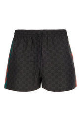 Bermuda mare in nylon nero -  | Wise