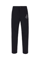 Pantalone in cotone blu notte -  | Wise